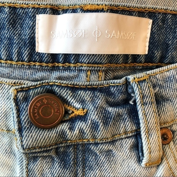 Samsoe & Samsoe Distressed Mid Rise Jeans - Picture 4 of 6